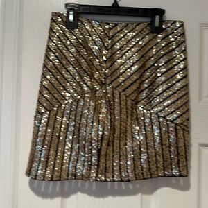 Black and gold skirt